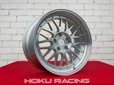 4X 18 Zoll LM Style Deep Dish Poliert Felgen ET35 Silber f�r BMW E36 E46 E90