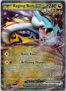 Raging Bolt ex 123/162 Temporal Forces Double Rare Holo