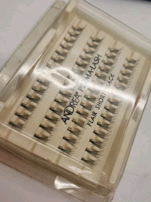 Vintage Andrea Perma-Lash Individual Eyelashes Flair Short Black Made Indonesia 