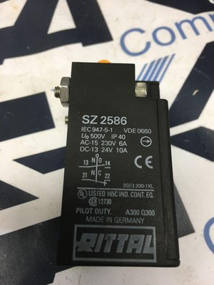 Rittal SZ 2586 Limit Switch AC-15 230V 6Amp DC-13 24V 10Amp 