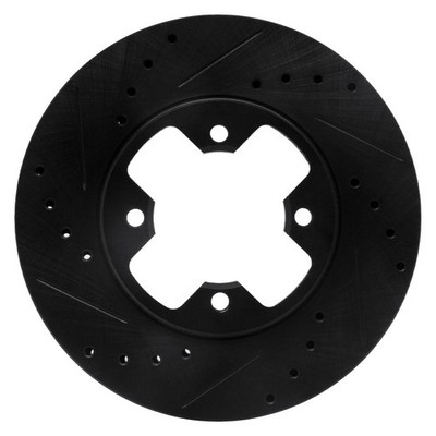 DFC 633-67005L Premium Drilled & Slotted Front Driver Side Brake Rotor
