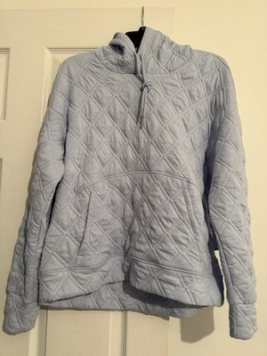 NWT RBX Women Stylish Hoodie Quilted Lightweight Super Soft&Cozy Blue Size M
