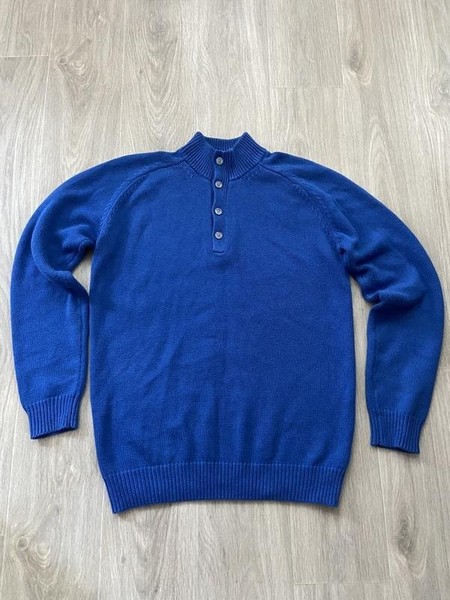 Women Massimo Dutti Sweater Navy Cotton 46
