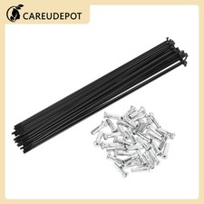 1 Set 14G 277mm Length Bicycle Spokes Nipple Carbon Steel Universal