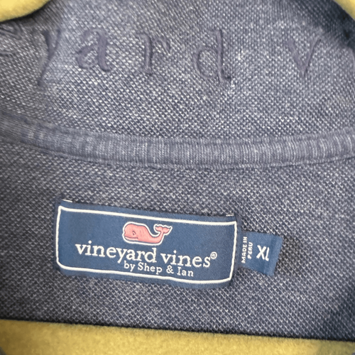 Vineyard Vines Men’s Quarter-Zip Pullover Blue XL Long Sleeve Sweater Outdoor - Picture 3 of 5
