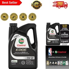 EDGE 0W-20 Synthetic Motor Oil - 5 Quarts, Universal Fit for Cars & Hybrids 34.39 per gallon