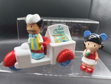 ELC Happyland Funfair Ice Cream Cart / Stall / Stand With Toy Play Figures