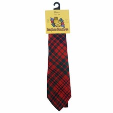 Ross Red Modern Child Size Tartan Tie