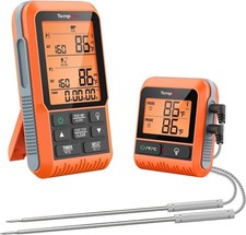 ThermPro TP829B Wireless Dual Probes Meat  BBQ Thermometer 500 Ft ONLY 2 probes