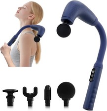Massage Gun with Upgraded Extension Handle, Back Massager for Pain Relief Deep T