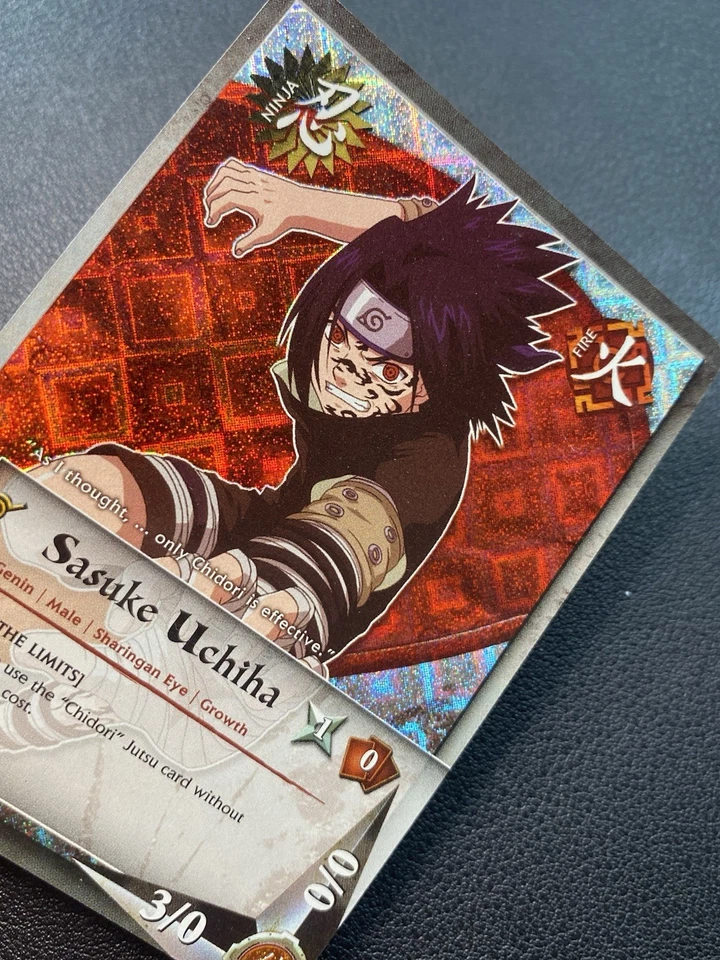 Naruto CCG Sasuke Uchiha Revenge & Rebirth N-137 Diamond Foil NM English Bandai - Image 3 of 4
