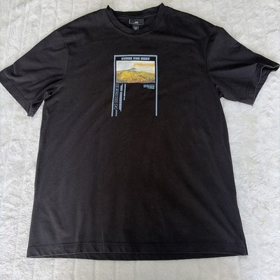 H&M Chase The Heat Short Sleeve T-Shirt Men's Medium Black Coolmax