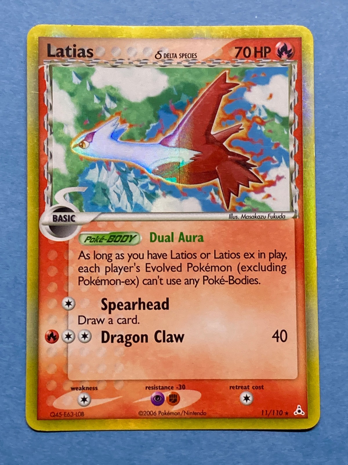 Pokemon Holo Latias- EX Holon Phantoms- 11/110- VLP