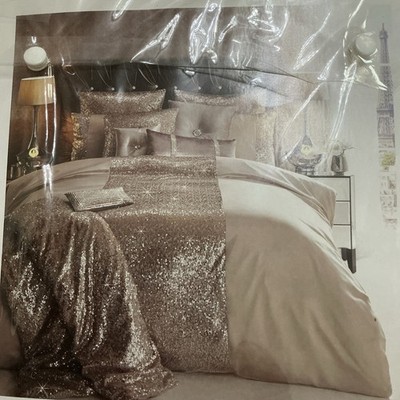 Kylie Minogue limitierte Auflage ROSENSCHALE King/Groß Bettbezug, neu in Verpackung, ohne Kissenbezüge 