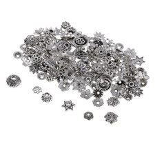 150 Pcs Alloy Flower Shaped Bead Caps DIY Jewellery Making