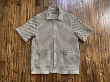 Kith Classics 2025 Geometric Diamond S/S Boxy Collared OverShirt Size Large