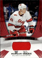 2020-21 Upper Deck Trilogy Hockey - Base - Red Foil Jersey /499 #58 Morgan Geeki