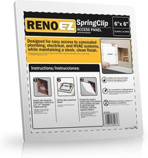Access Panel 6x6 inches with Spring Click Technology - No Tools Required - Fo