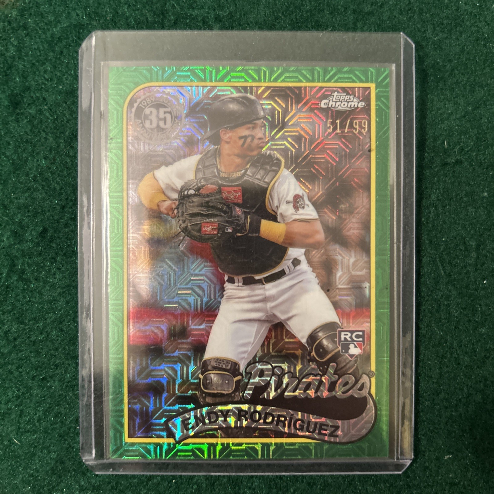 2024 Topps #2T89C-59 Endy Rodriguez RC Rookie Green Mojo Silver Pack #/99