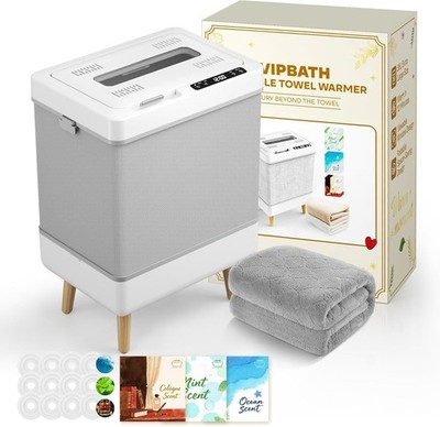 35L Towel Warmer, Foldable Design, Dual Safety Shut-Off for Overheat & Tip-Over