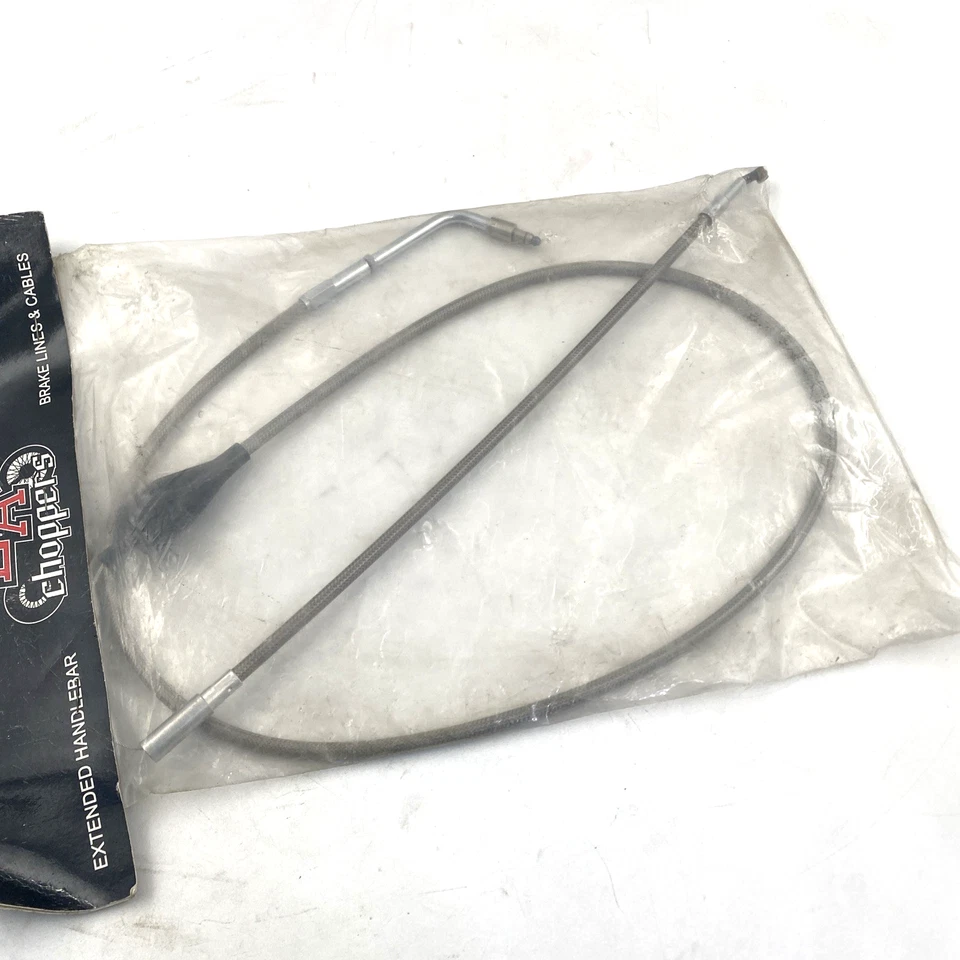 LA Choppers 8005ID08 Stainless Idle Cable Mini Ape Hangers 96-07 Harley Touring - Image 3 of 4