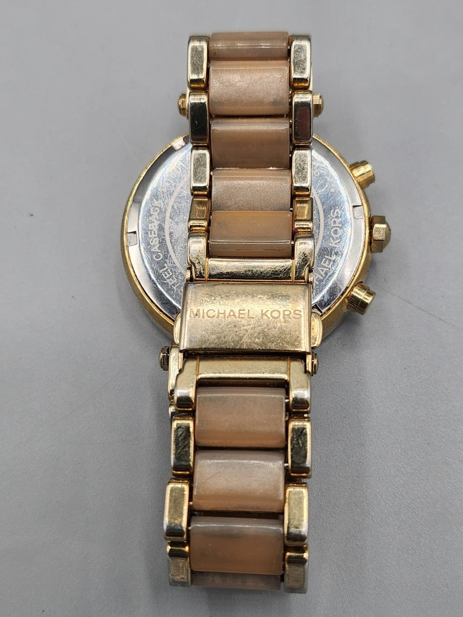 Michael Kors MK6326 Rose Gold Dial Two Tone Chronograph Women's