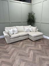 Cream - Next Garda Right Hand Facing Chaise Sofa - Delivery Available