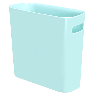 1.5 Gallon Slim Trash Can, Plastic Garbage Container Bin, Small Trash Bin with H