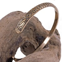 Bronze Wikinger Armreif Gotland Replikat Armspange Gr.M Damenarmreif