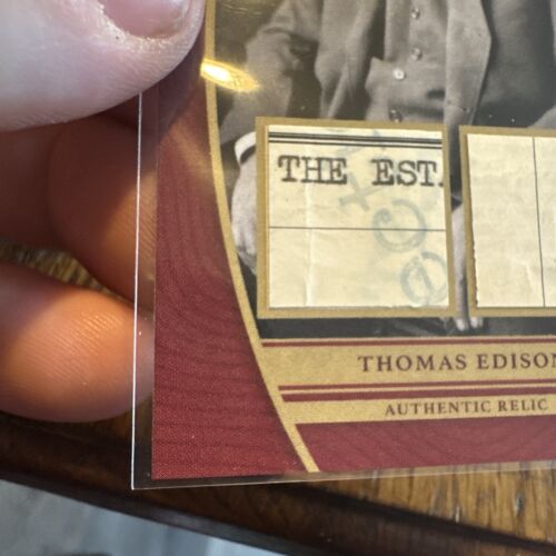 2024 Pieces of the Past Authentic Dual Currency Thomas Edison Relic #DR-TE - Picture 4 of 10