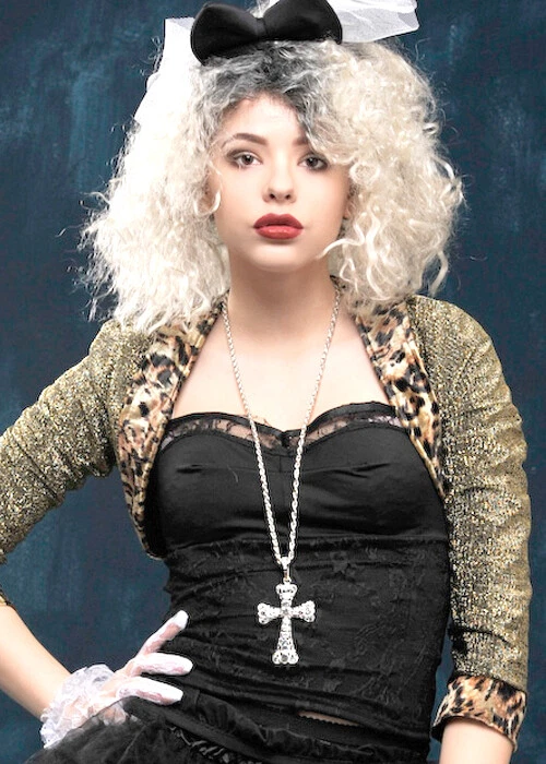 Madonna crucifix necklace deals