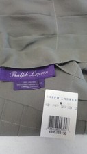  495 Ralph Lauren Purple Label 100 Silk Scarf 59" x 7" Gray