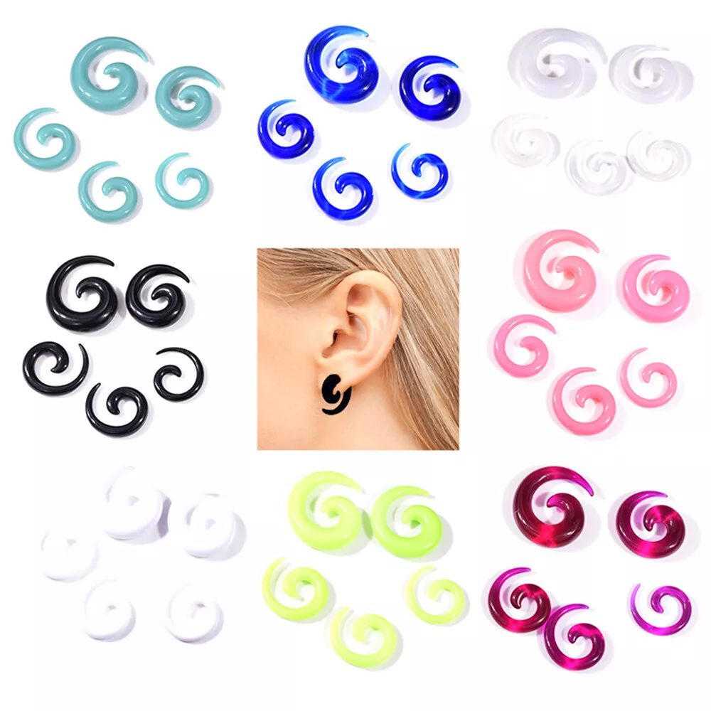 4 cheap gauge earrings