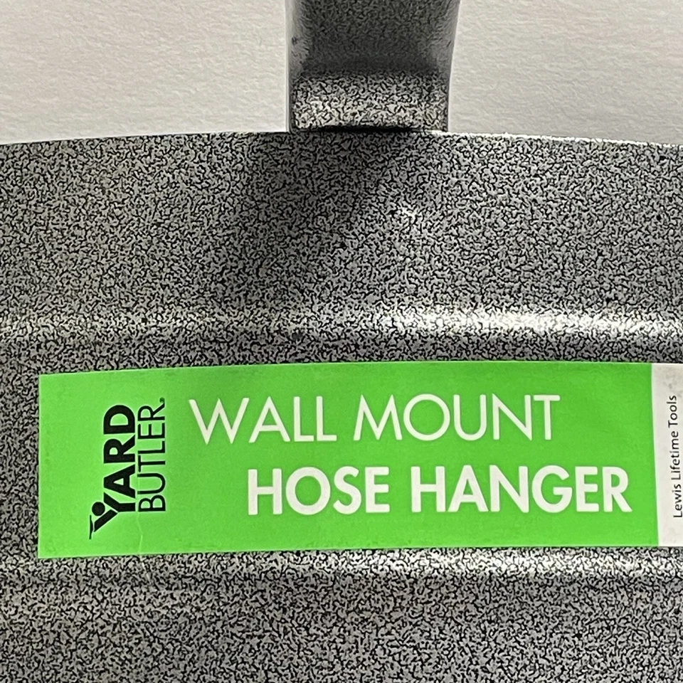 Soporte para suspensión de manguera de jardín montaje en pared gris nuevo ver descripción Foto 3 de 4