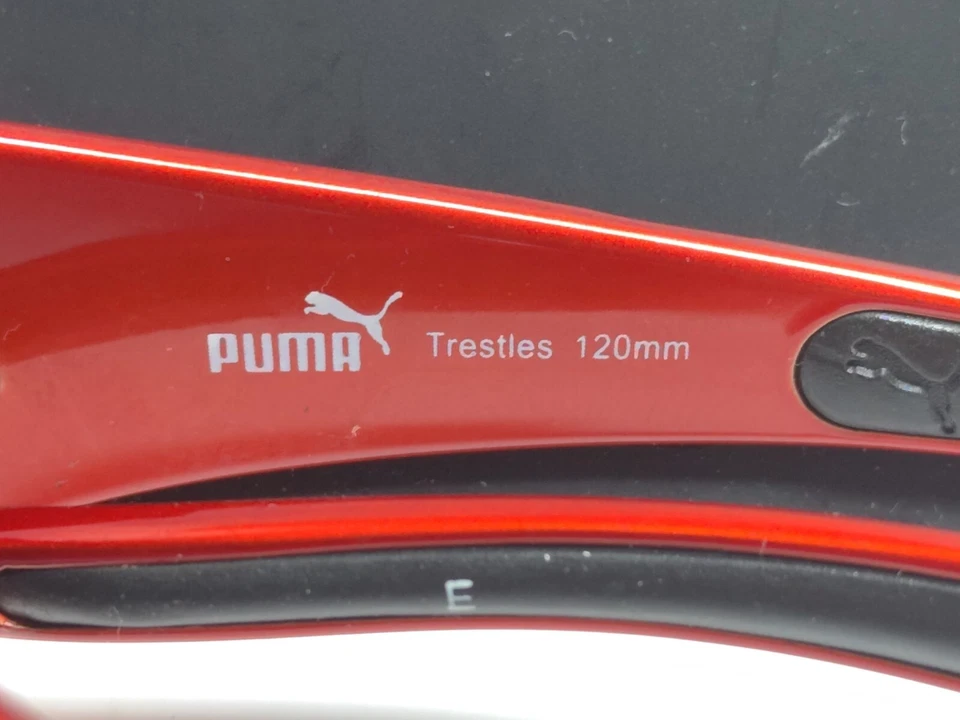 PUMA PU15014 RE 120 мм солнцезащитные очки красный очки SPORTS блестящая оправа градиент линзы OK - Изображение 4 из 4