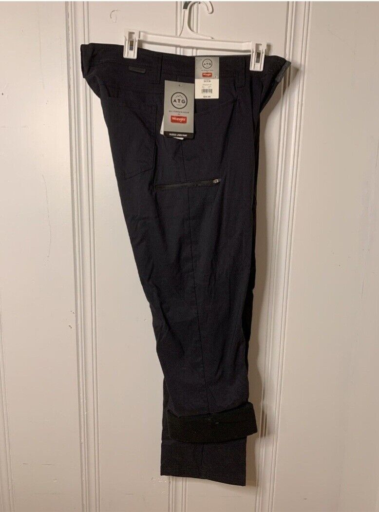 Wrangler Men's ATG Fleece Lined Pants Straight Fit -Black - 34 x 34 NEW ...