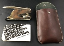 Vintage Royal Mark Pocket Seal Embosser, Corporate Stamp - With Case E3.4
