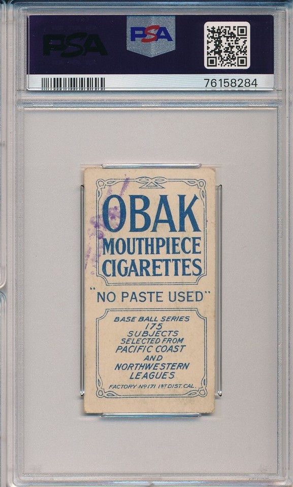 1910 T212 OBAK - AGNEW, 175 SUBJECTS -PSA 4 VG-EX (SVSC) FRESHLY GRADED ...