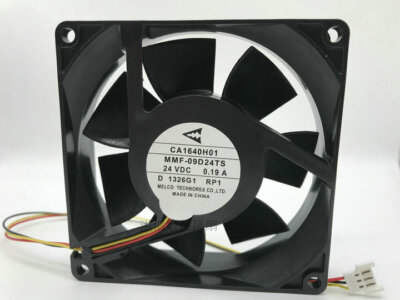 1 PCS MELCO  FAN CA1640H01 MMF-09D24TS-RP1   DC 24V 0.19A  92*92*25MM 3 Pin