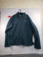 Columbia Sweater Mens XLT Green Pullover Zip Casual