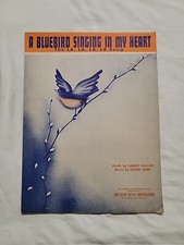 Sheet Music - A Bluebird Singing In My Heart - The La, La, La, La Song - Vintage