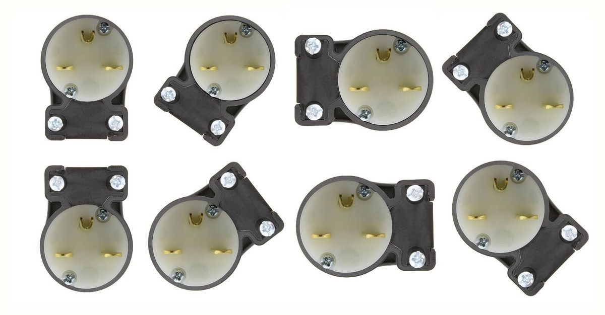 AC WORKS&reg; Adaptateur NEMA 6-15P 15A 250V Fiche M&acirc;le &agrave; Verrouillage