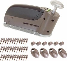 Sparachiodi kit arredo casa quadri ganci 47pz set fai da te pistola spara chiodi