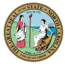 North Carolina State Seal Sticker Decal R550