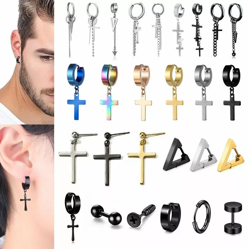 Pc Cross Ear Cuff Earrings Tassel Rhinestones Piercing Stud Earring Simple  Chain Clip Earrings Cuff 2022 Trendy Women Jewelry