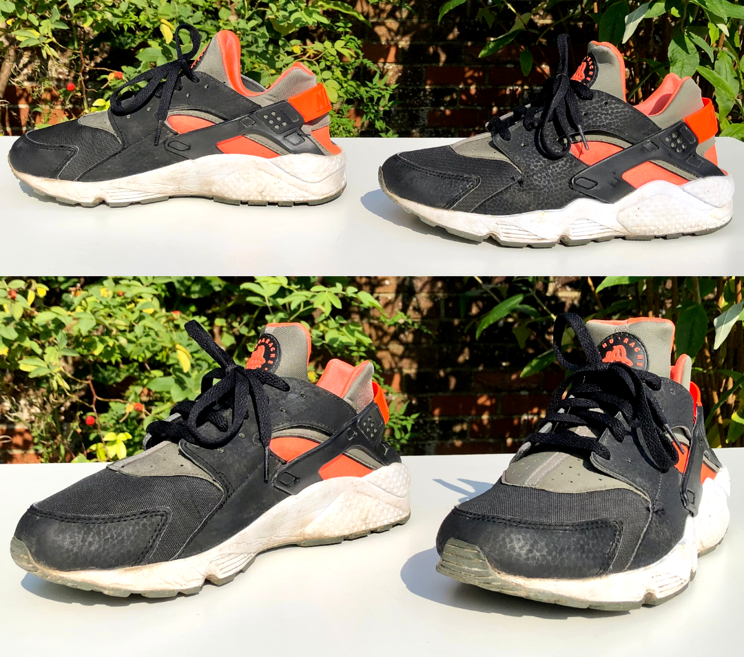 NIKE Air Huarache Hyper Punch Iron Green Trainers, 2014 (44 UK 9)  318429-063