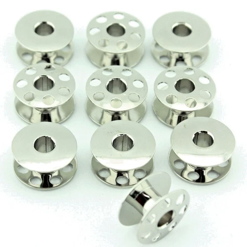 10 Pk. Metal Bobbin #426000 For Many Elna & White Sewing Machines