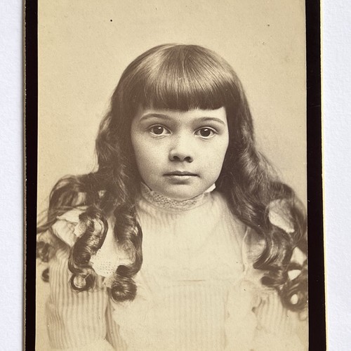 Antique Cabinet Card Photograph Adorable Little Girl Sisters New York NY Ehrlich - Picture 4 of 16
