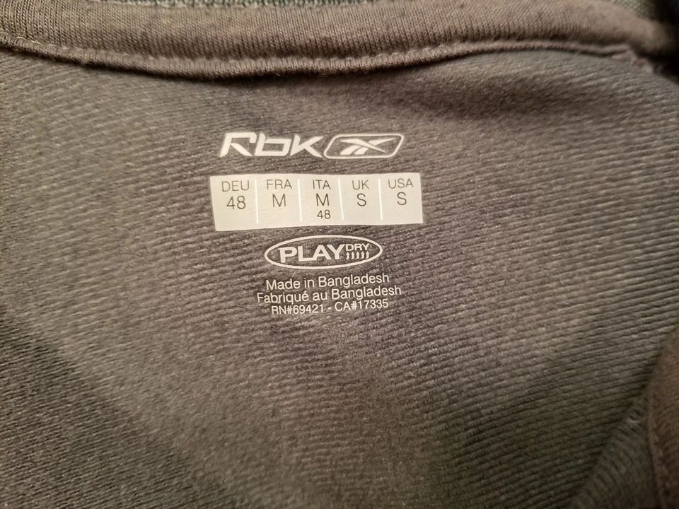 Jaqueta Reebok Masculina Tamanho P Pequena Cinza Azul - Imagem 2 de 4