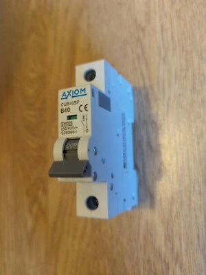 CED/AXIOM 40 Amp CUB40SP B40 40A 60898 MCB - FREE POST SENT FAST